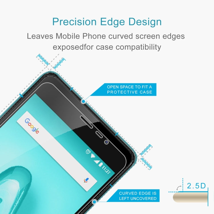 10 PCS 0.26mm 9H 2.5D Tempered Glass Film For Wiko Tommy 2