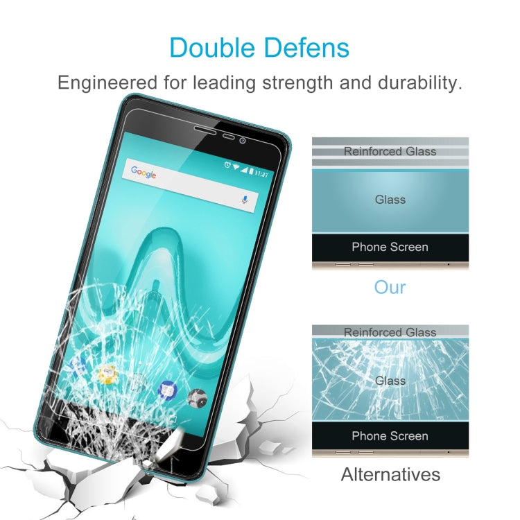 10 PCS 0.26mm 9H 2.5D Tempered Glass Film For Wiko Tommy 2
