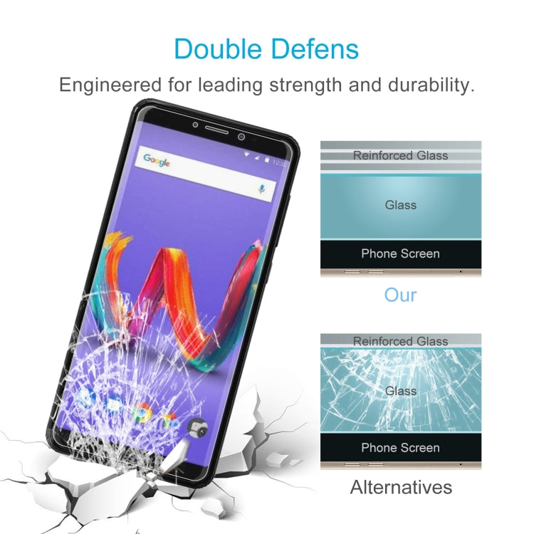 10 PCS 0.26mm 9H 2.5D Tempered Glass Film For Wiko Tommy 3