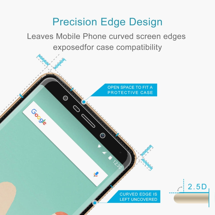 10 PCS 0.26mm 9H 2.5D Tempered Glass Film For Wiko View Go