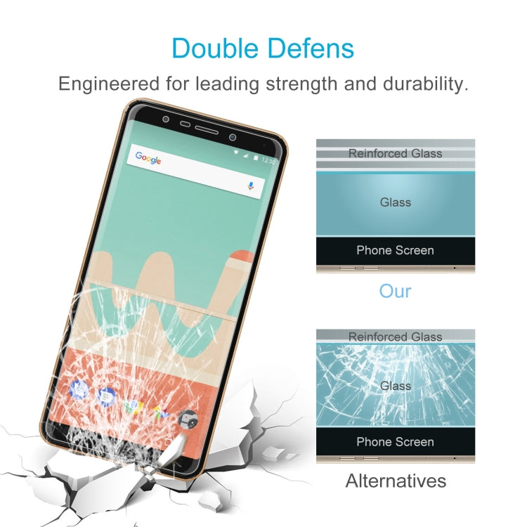 10 PCS 0.26mm 9H 2.5D Tempered Glass Film For Wiko View Go