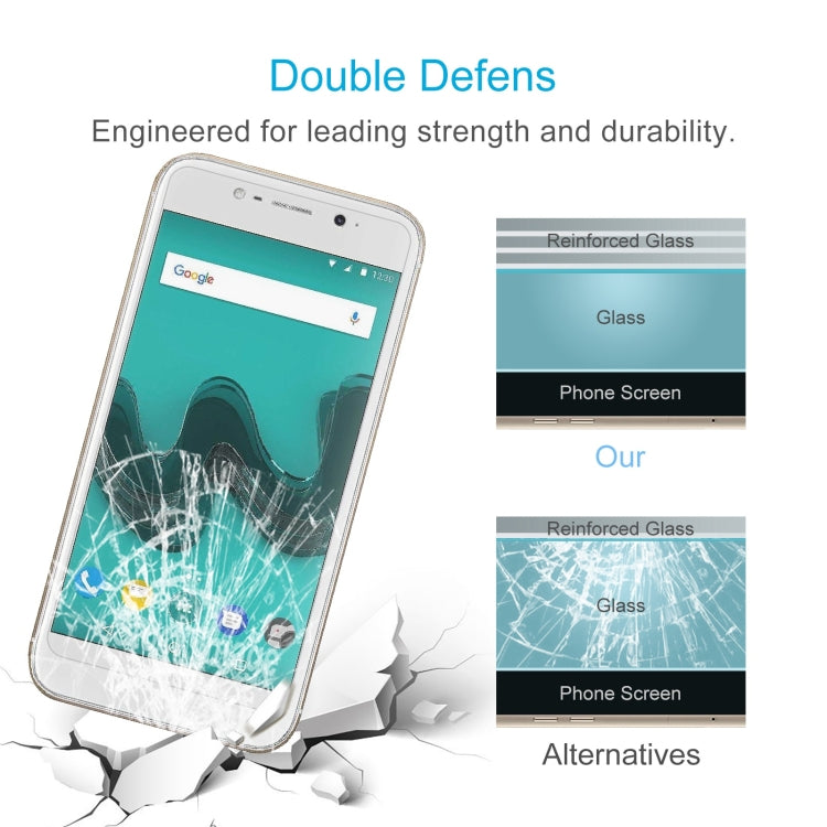 10 PCS 0.26mm 9H 2.5D Tempered Glass Film For Wiko Wim Lite