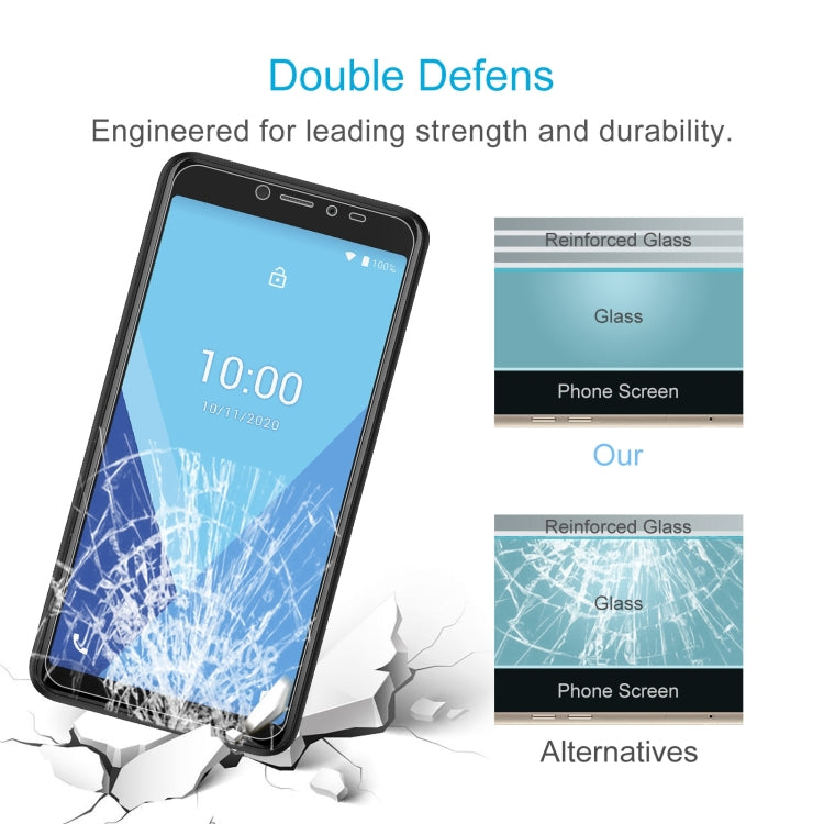 10 PCS 0.26mm 9H 2.5D Tempered Glass Film For Wiko Y51