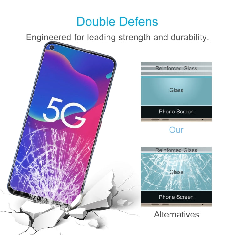 10 PCS 0.26mm 9H 2.5D Tempered Glass Film For ZTE Axon 11 SE 5G