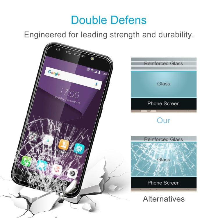 10 PCS 0.26mm 9H 2.5D Tempered Glass Film For ZTE Blade A6