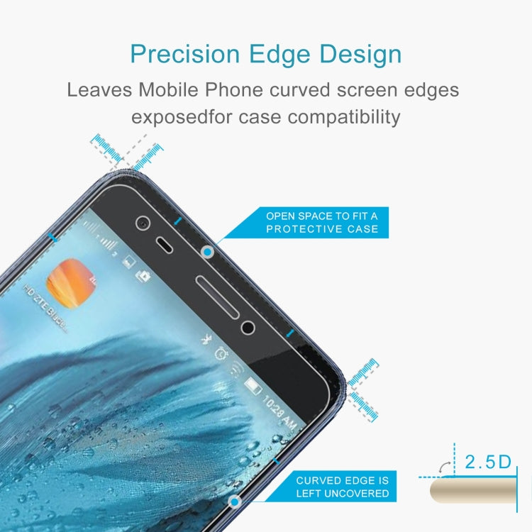 10 PCS 0.26mm 9H 2.5D Tempered Glass Film For ZTE Blade A6 Max