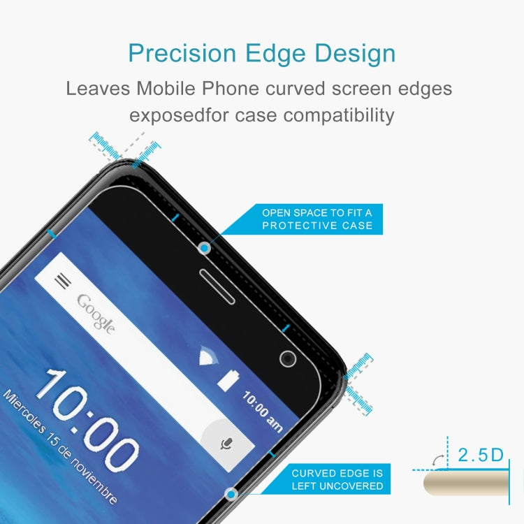 10 PCS 0.26mm 9H 2.5D Tempered Glass Film For ZTE Blade V8Q
