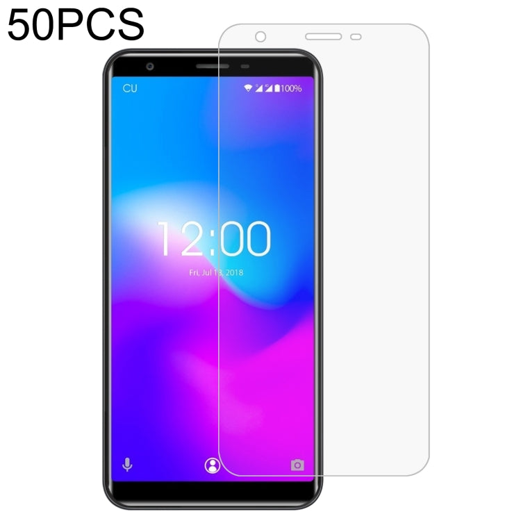 50 PCS 0.26mm 9H 2.5D Tempered Glass Film For Oukitel C11