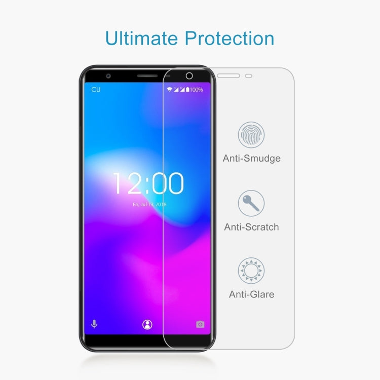 50 PCS 0.26mm 9H 2.5D Tempered Glass Film For Oukitel C11