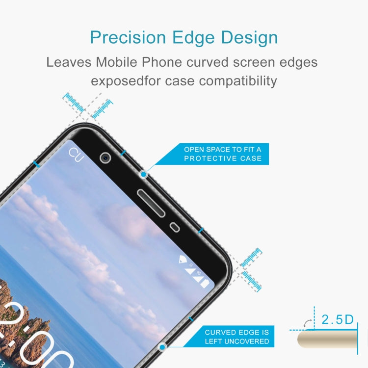 50 PCS 0.26mm 9H 2.5D Tempered Glass Film For Oukitel C11 Pro