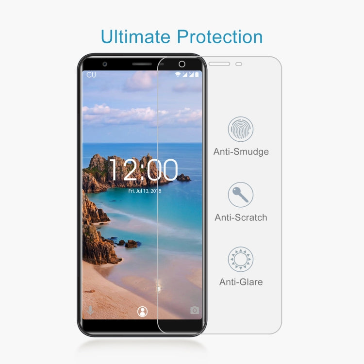 50 PCS 0.26mm 9H 2.5D Tempered Glass Film For Oukitel C11 Pro