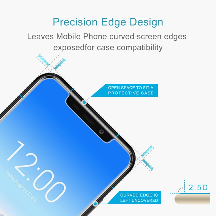 50 PCS 0.26mm 9H 2.5D Tempered Glass Film For Oukitel C12 Pro