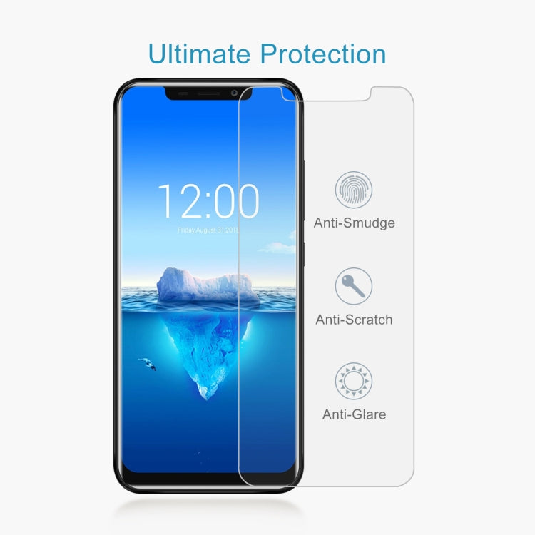 50 PCS 0.26mm 9H 2.5D Tempered Glass Film For Oukitel C12 Pro