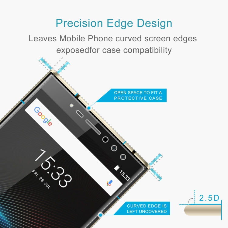 50 PCS 0.26mm 9H 2.5D Tempered Glass Film For Oukitel K3