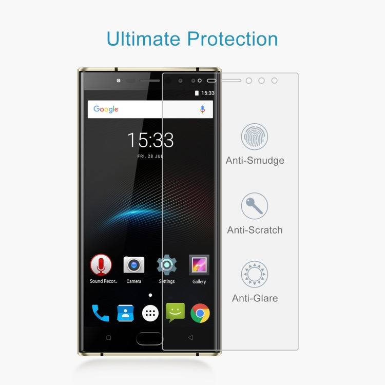 50 PCS 0.26mm 9H 2.5D Tempered Glass Film For Oukitel K3