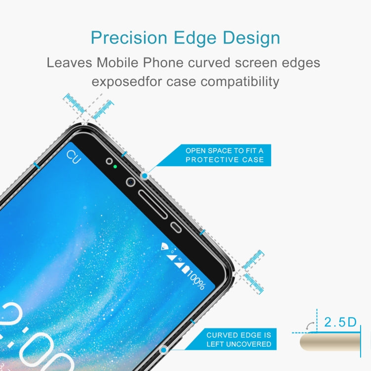 50 PCS 0.26mm 9H 2.5D Tempered Glass Film For Oukitel K8