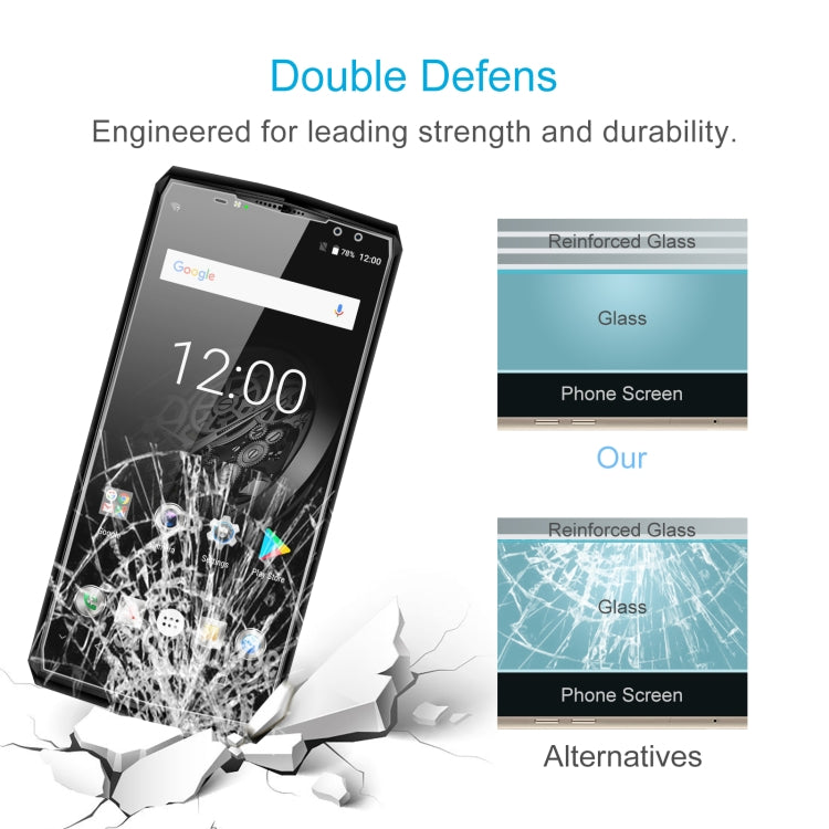 50 PCS 0.26mm 9H 2.5D Tempered Glass Film For Oukitel K10