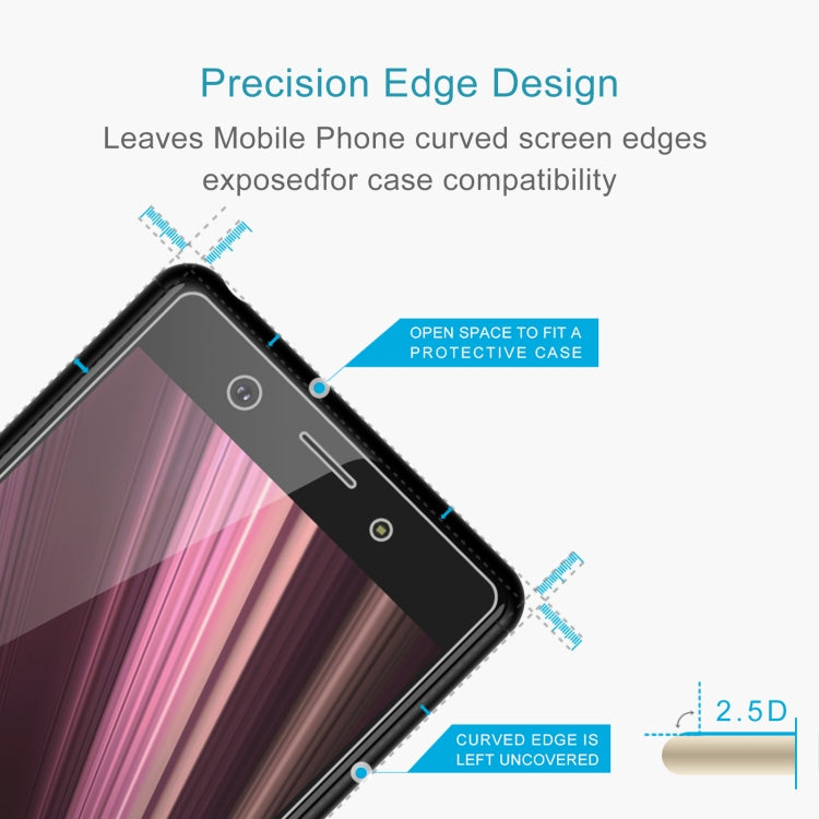 50 PCS 0.26mm 9H 2.5D Tempered Glass Film For Sony Xperia XZ4 Compact