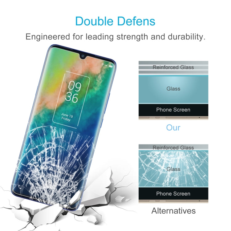 50 PCS 0.26mm 9H 2.5D Tempered Glass Film For TCL 10 Plus