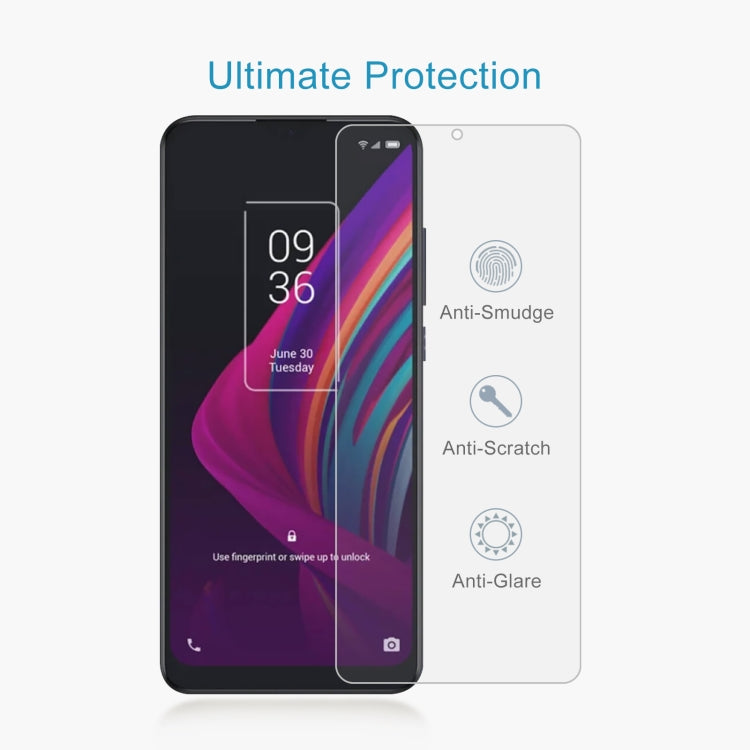 50 PCS 0.26mm 9H 2.5D Tempered Glass Film For TCL 10 SE