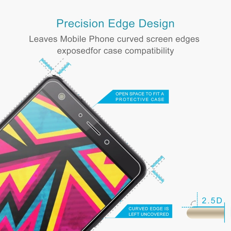 50 PCS 0.26mm 9H 2.5D Tempered Glass Film For Tecno Boom J8