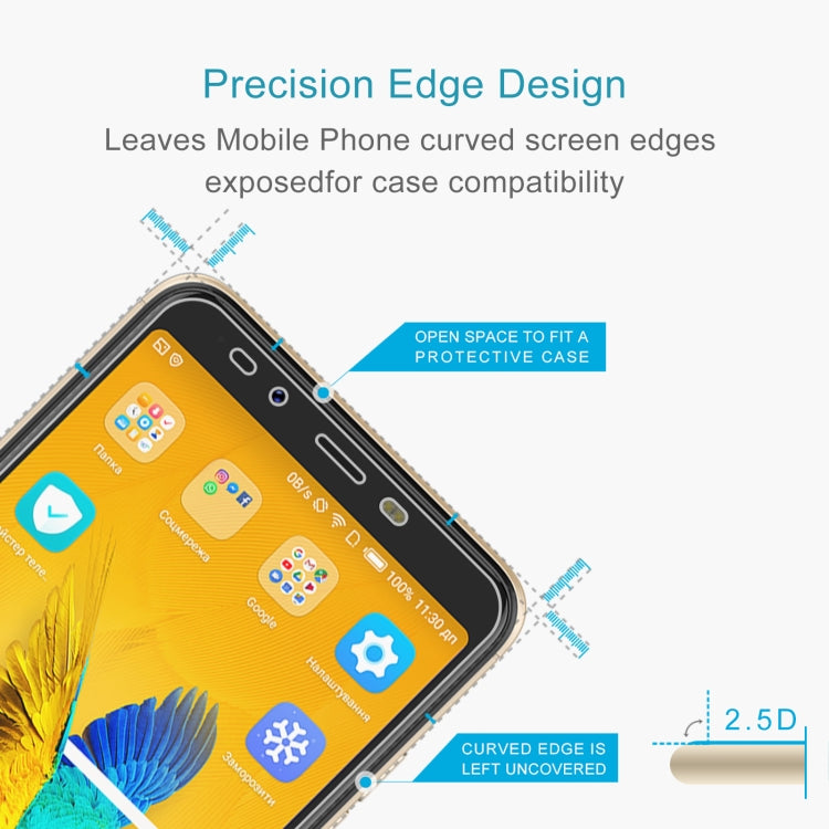 50 PCS 0.26mm 9H 2.5D Tempered Glass Film For Tecno POP 1s Pro