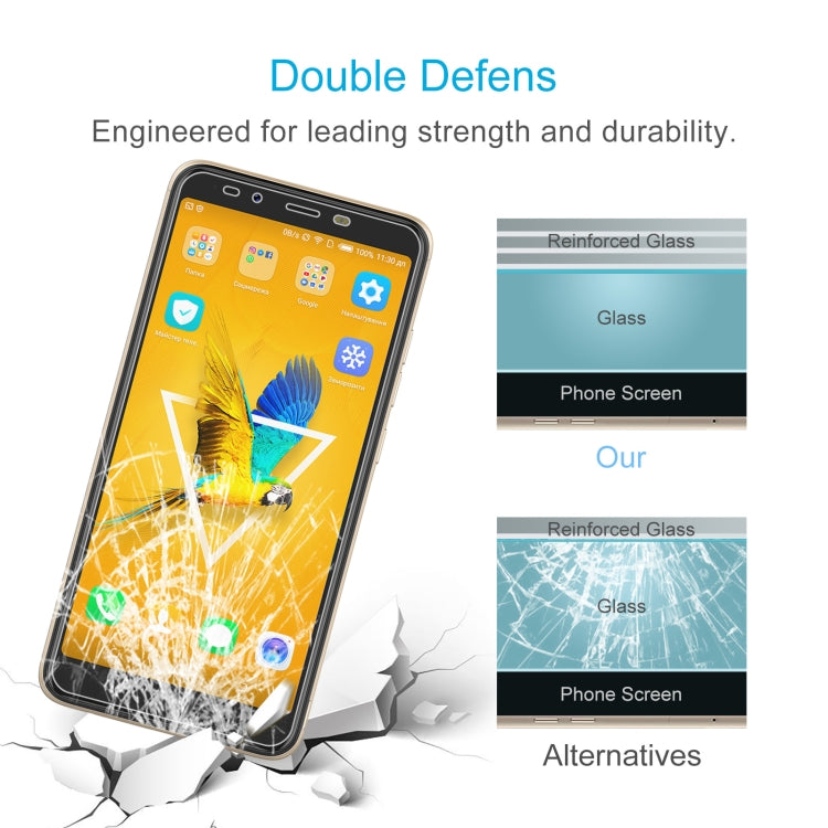 50 PCS 0.26mm 9H 2.5D Tempered Glass Film For Tecno POP 1s Pro