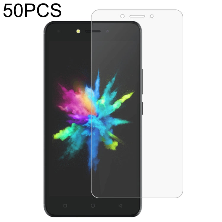 50 PCS 0.26mm 9H 2.5D Tempered Glass Film For Tecno Pouvoir 1