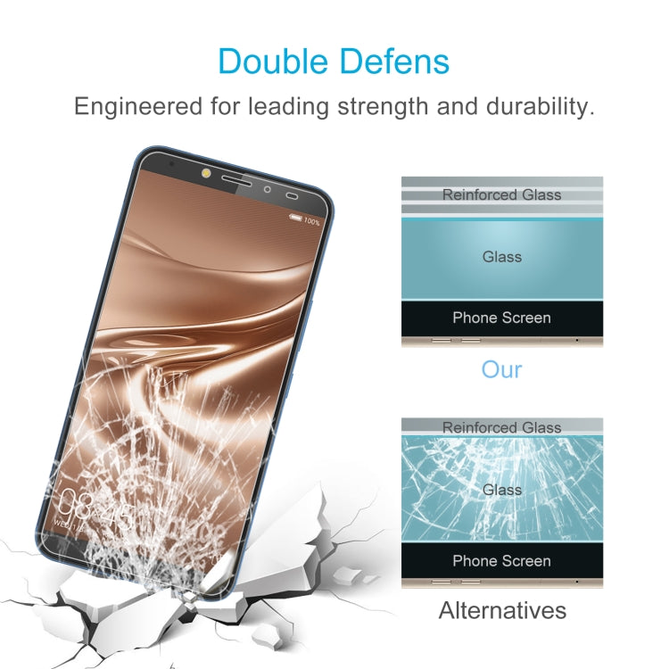 50 PCS 0.26mm 9H 2.5D Tempered Glass Film For Tecno Pouvoir 2