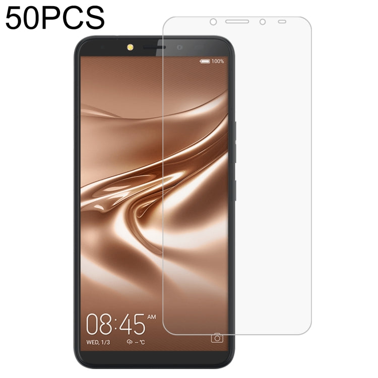 50 PCS 0.26mm 9H 2.5D Tempered Glass Film For Tecno Pouvoir 2 Pro
