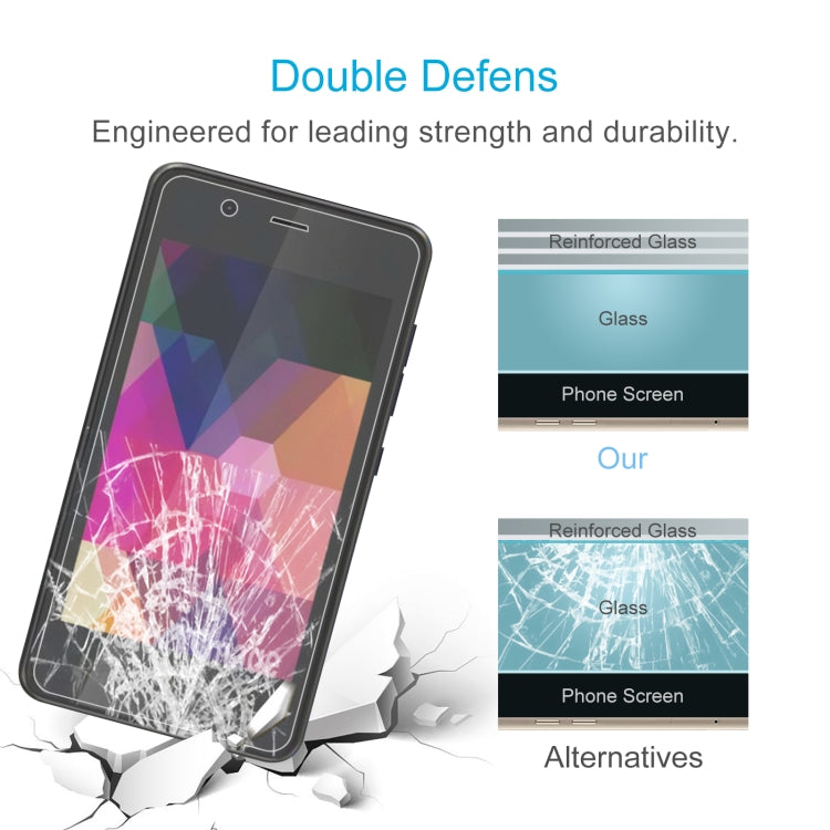 50 PCS 0.26mm 9H 2.5D Tempered Glass Film For Tecno S2