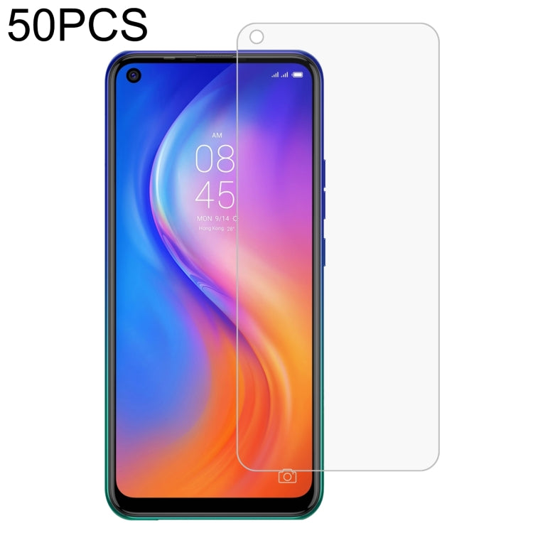 50 PCS 0.26mm 9H 2.5D Tempered Glass Film For Tecno Spark 5 Pro