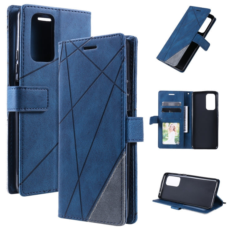 For Xiaomi Redmi 10 Skin Feel Splicing Horizontal Flip Leather Phone Case