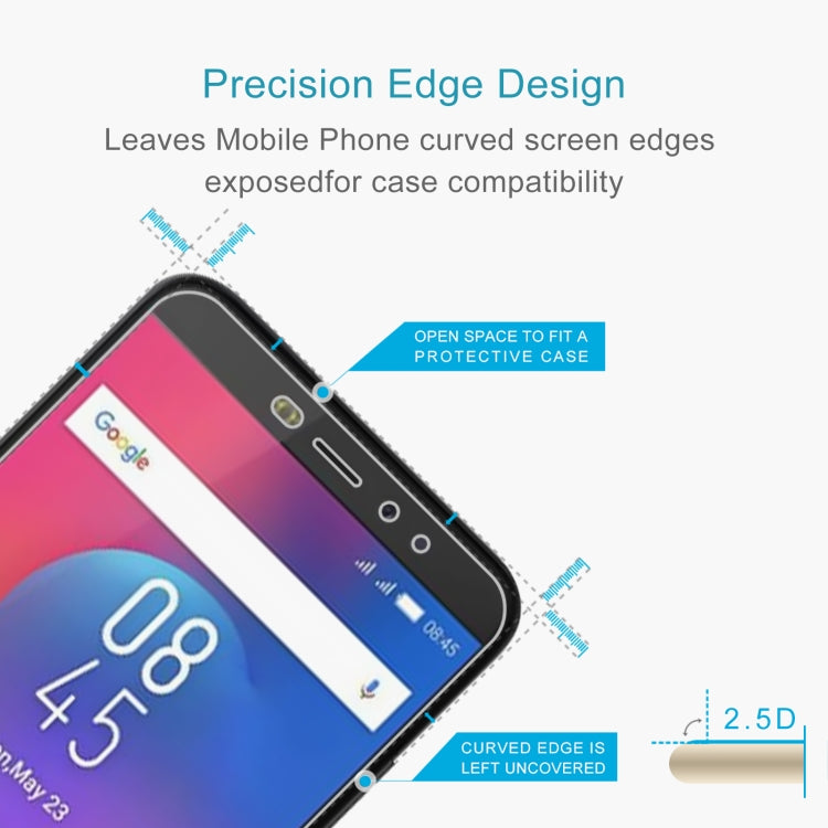 50 PCS 0.26mm 9H 2.5D Tempered Glass Film For Tecno HOT S3