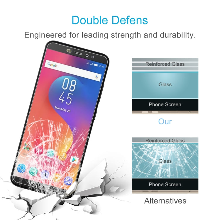 50 PCS 0.26mm 9H 2.5D Tempered Glass Film For Tecno HOT S3