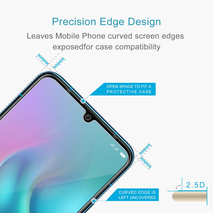 50 PCS 0.26mm 9H 2.5D Tempered Glass Film For Tecno Phantom 9