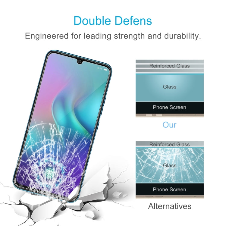 50 PCS 0.26mm 9H 2.5D Tempered Glass Film For Tecno Phantom 9