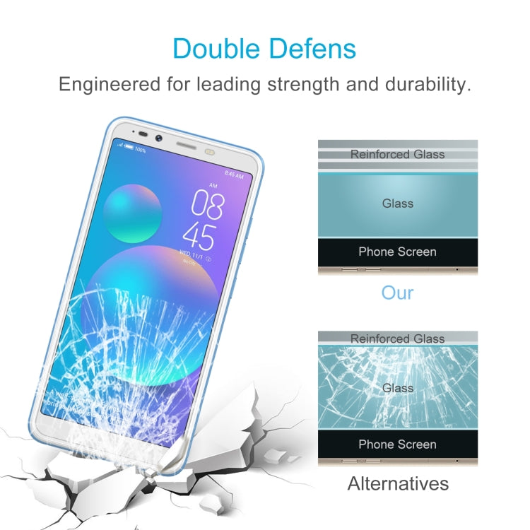 50 PCS 0.26mm 9H 2.5D Tempered Glass Film For Tecno POP 1s