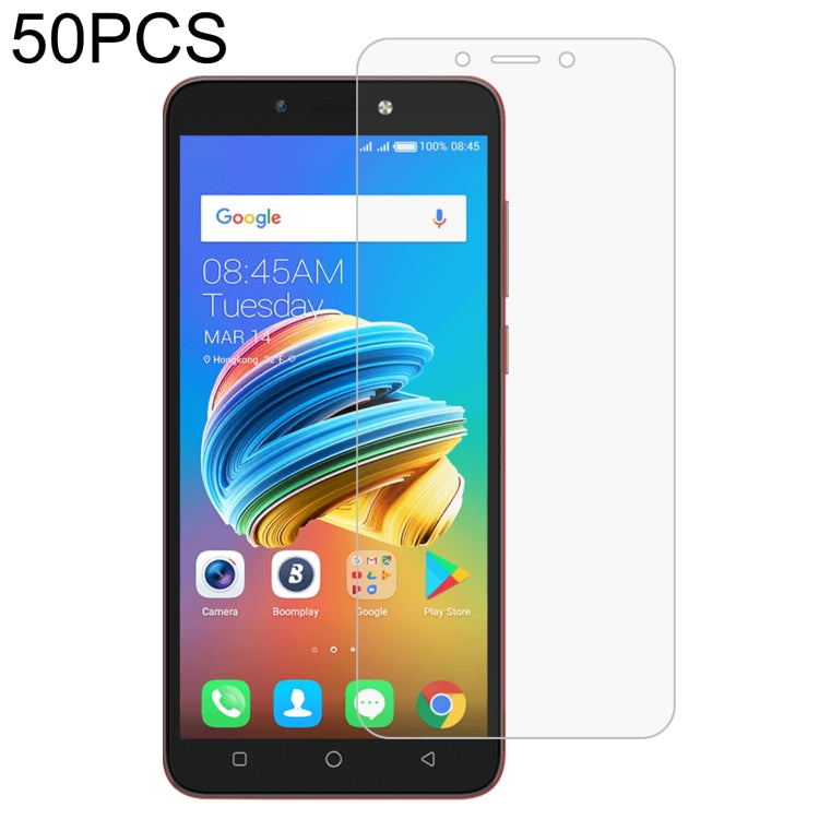 50 PCS 0.26mm 9H 2.5D Tempered Glass Film For Tecno POP 1 Pro