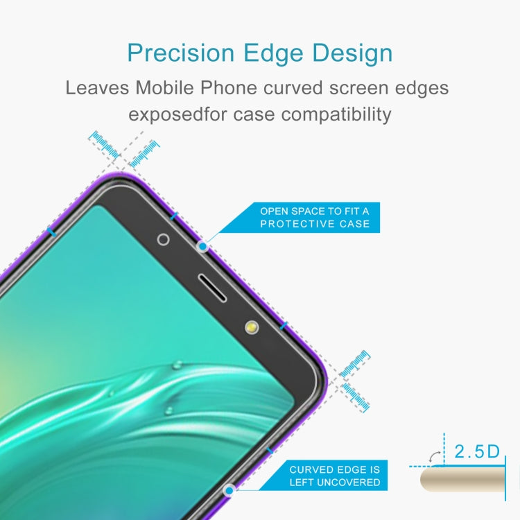50 PCS 0.26mm 9H 2.5D Tempered Glass Film For Tecno POP 4