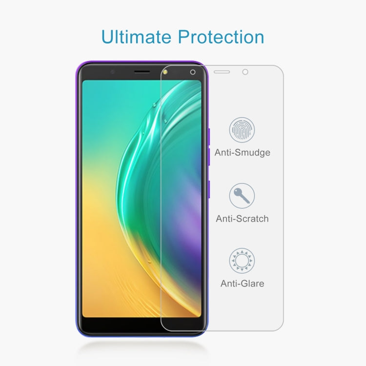 50 PCS 0.26mm 9H 2.5D Tempered Glass Film For Tecno POP 4