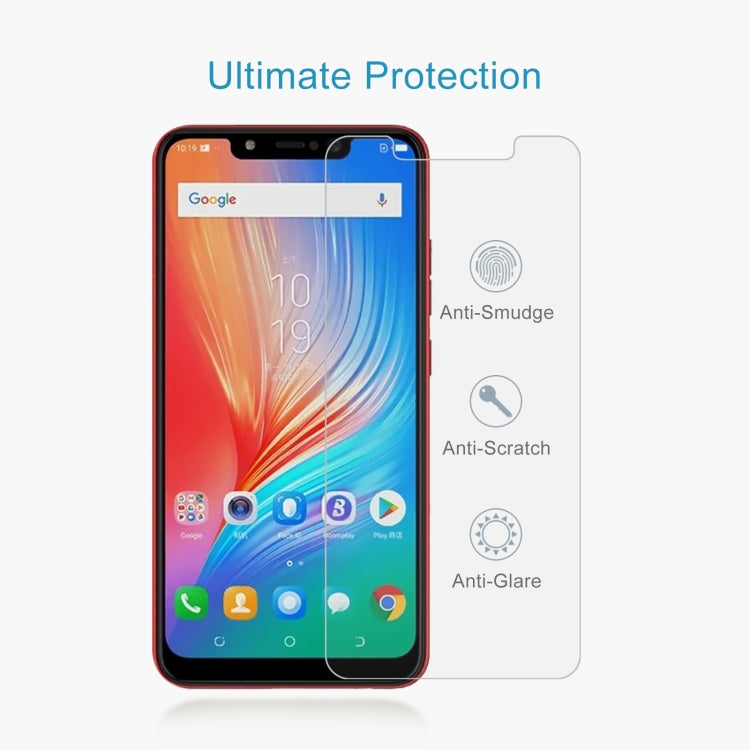 50 PCS 0.26mm 9H 2.5D Tempered Glass Film For Tecno Spark 3 Pro