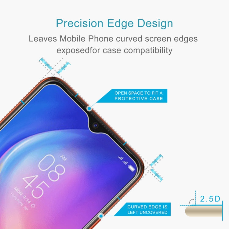 50 PCS 0.26mm 9H 2.5D Tempered Glass Film For Tecno Spark 5 Air