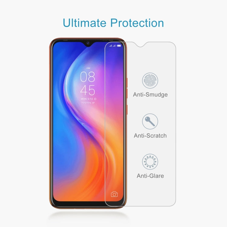 50 PCS 0.26mm 9H 2.5D Tempered Glass Film For Tecno Spark 5 Air