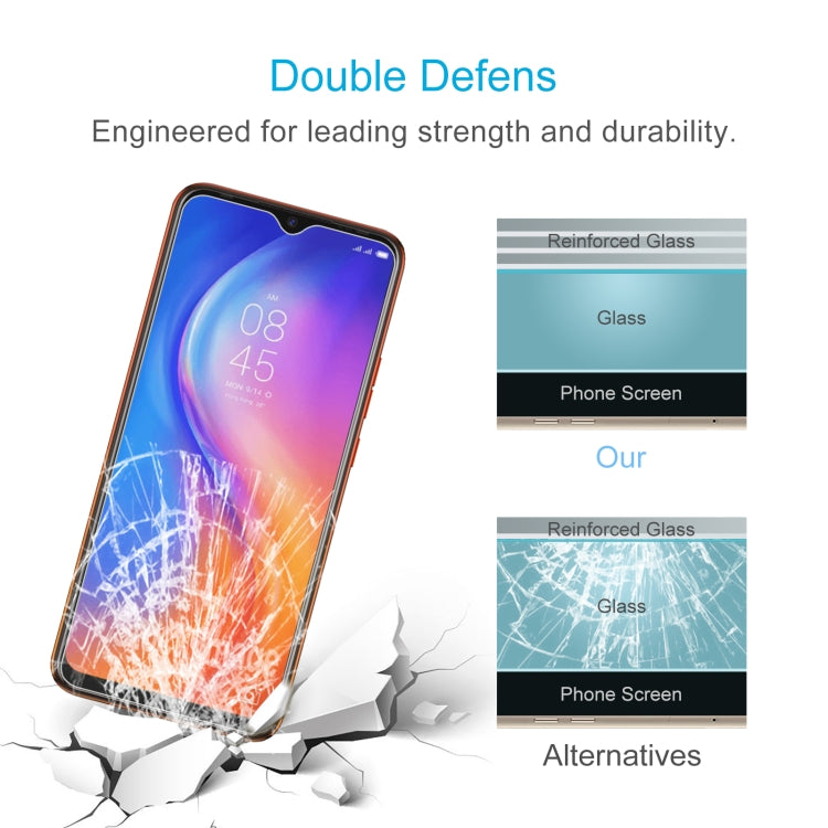 50 PCS 0.26mm 9H 2.5D Tempered Glass Film For Tecno Spark 5 Air