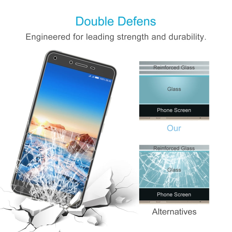 50 PCS 0.26mm 9H 2.5D Tempered Glass Film For Tecno Spark Pro