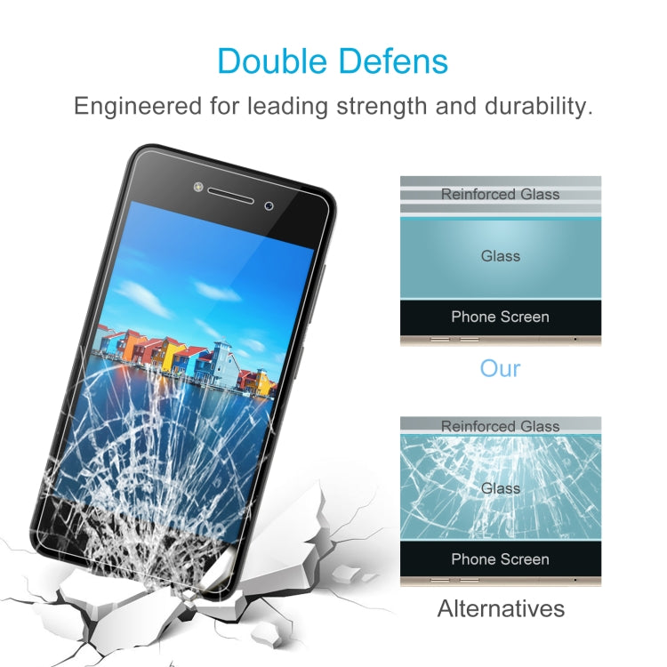 50 PCS 0.26mm 9H 2.5D Tempered Glass Film For Tecno W1