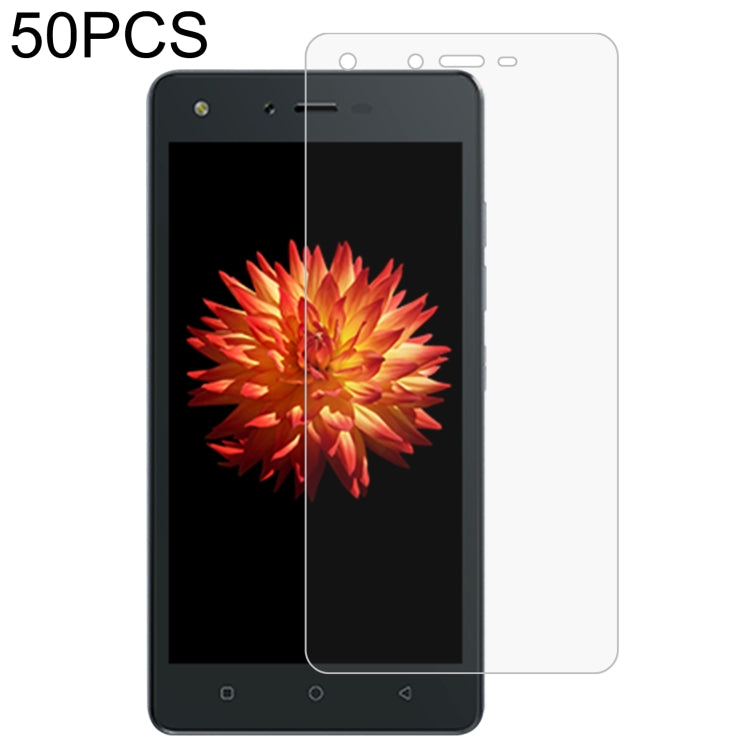 50 PCS 0.26mm 9H 2.5D Tempered Glass Film For Tecno W3 LTE