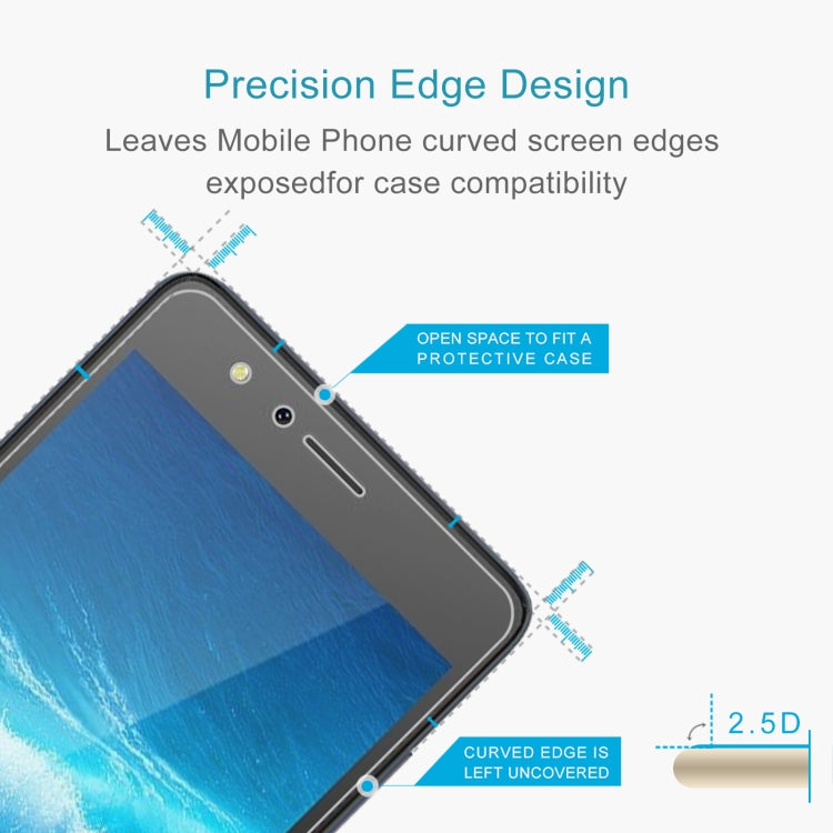 50 PCS 0.26mm 9H 2.5D Tempered Glass Film For Tecno WX3 P
