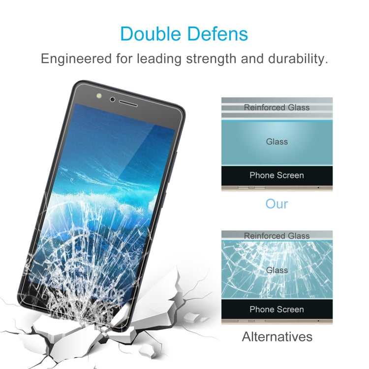 50 PCS 0.26mm 9H 2.5D Tempered Glass Film For Tecno WX3 P